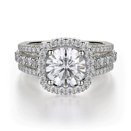 MICHAEL M Engagement Rings 18K White Gold Stella R681-1.5 R681-1.5WG