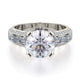 MICHAEL M Engagement Rings 18K White Gold Stella R690-2 R690-2WG
