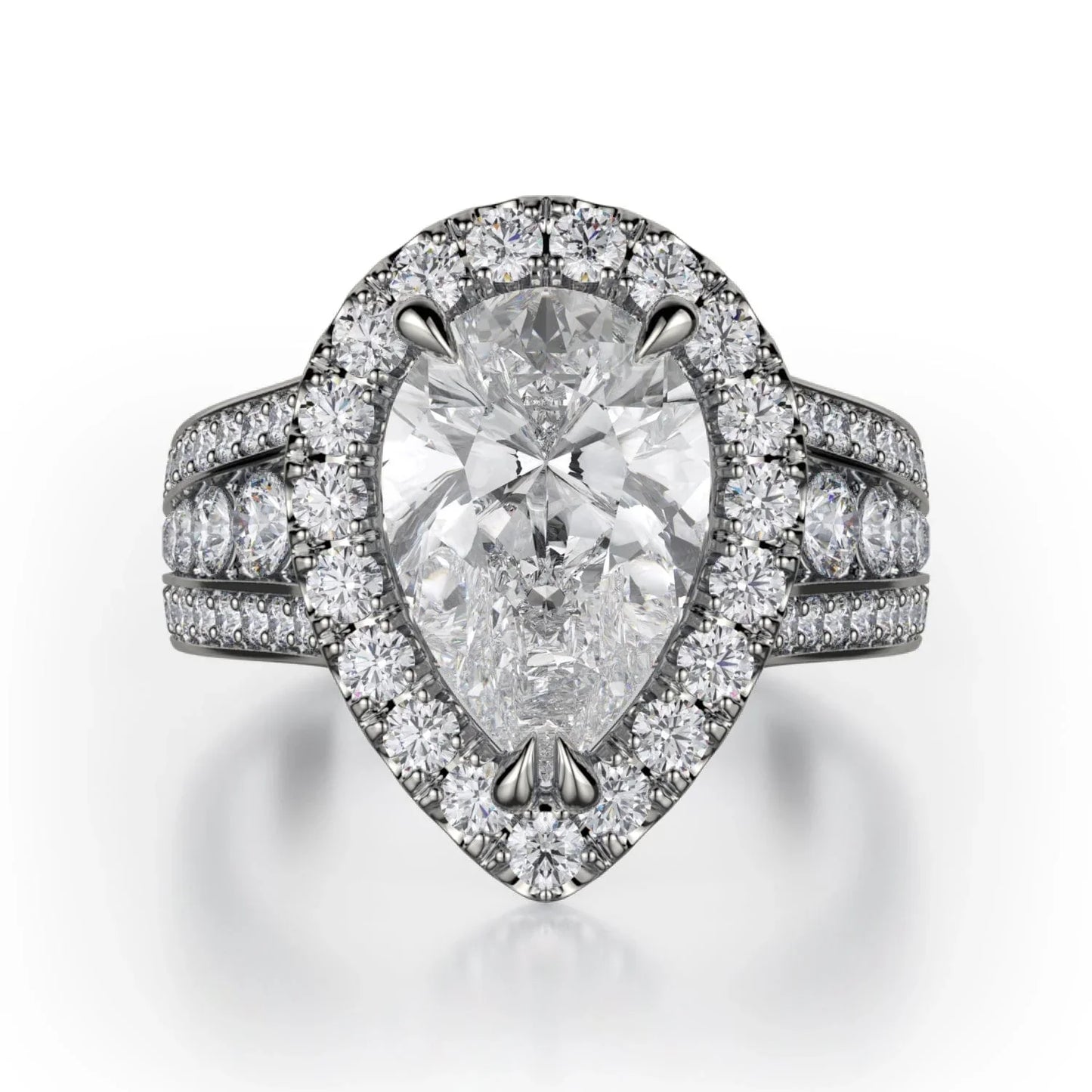 MICHAEL M Engagement Rings 18K White Gold Stella R766-2 R766-2WG