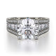 MICHAEL M Engagement Rings 18K White Gold Strada R325-2 R325-2WG