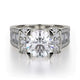 MICHAEL M Engagement Rings 18K White Gold Strada R406-2 R406-2WG