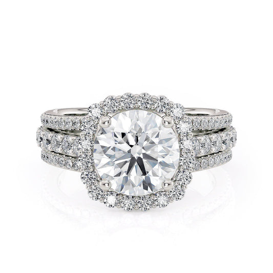 MICHAEL M Engagement Rings 18K White Gold Strada R681-1.5 R681-1.5WG