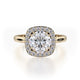 Michael M Center Stone Four Prong Round Engagement Ring