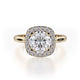 Michael M Center Stone Four Prong Round Engagement Ring