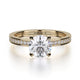 Michael M Pave Round Engagement Ring