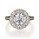 Michael M Prong Round Engagement Ring