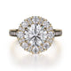 Michael M Prong Round Engagement Ring