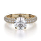 MICHAEL M Engagement Rings 18K Yellow Gold Crown R699-1.5 R699-1.7