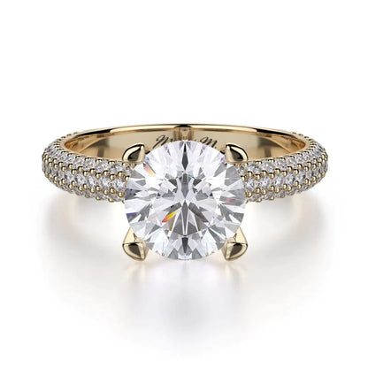 MICHAEL M Engagement Rings 18K Yellow Gold Crown R702-2 R702-2YG