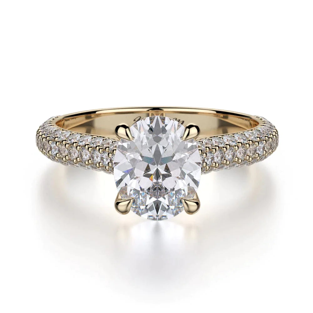 MICHAEL M Engagement Rings 18K Yellow Gold Crown R708-2 R708-2YG