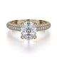 MICHAEL M Engagement Rings 18K Yellow Gold Crown R708-2 R708-2YG
