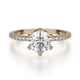MICHAEL M Engagement Rings 18K Yellow Gold Crown R713-1 R713-1YG