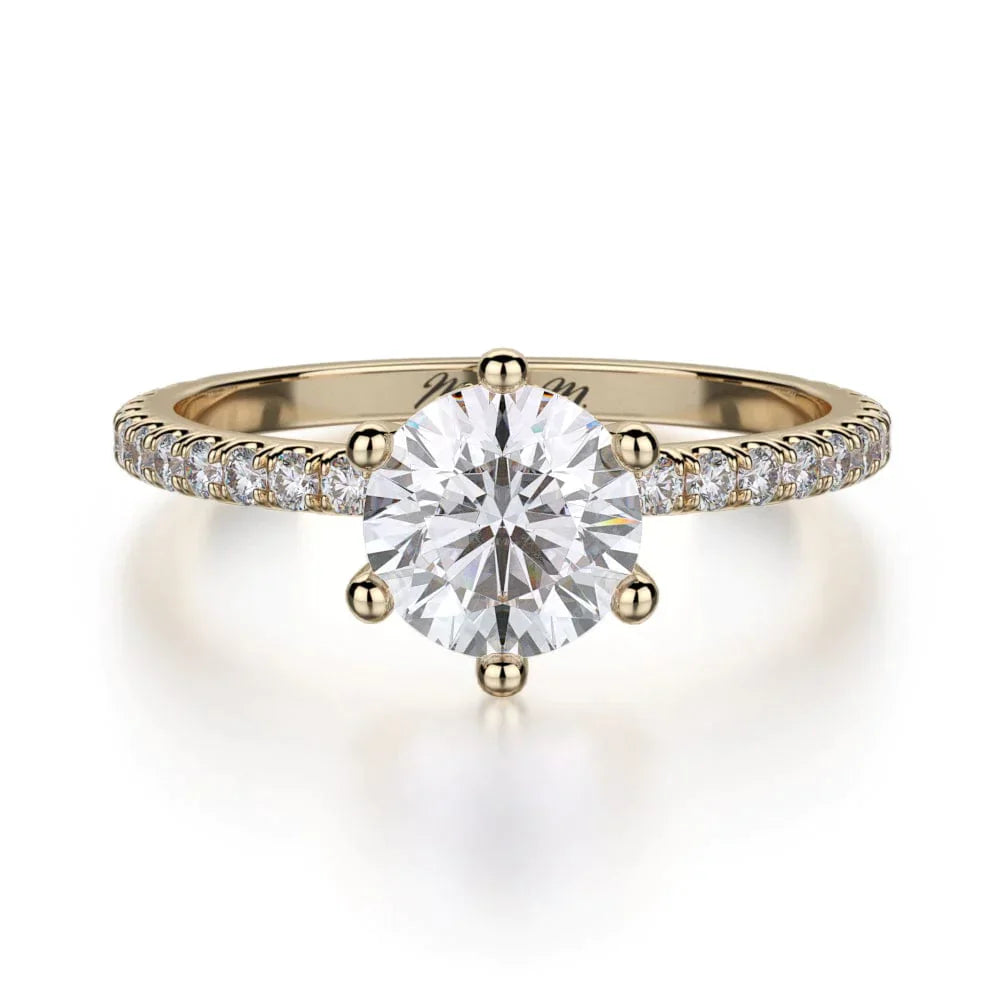 MICHAEL M Engagement Rings 18K Yellow Gold Crown R713-1 R713-1YG
