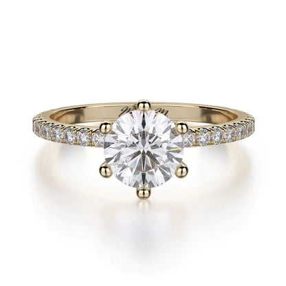 MICHAEL M Engagement Rings 18K Yellow Gold Crown R713-1 R713-1YG