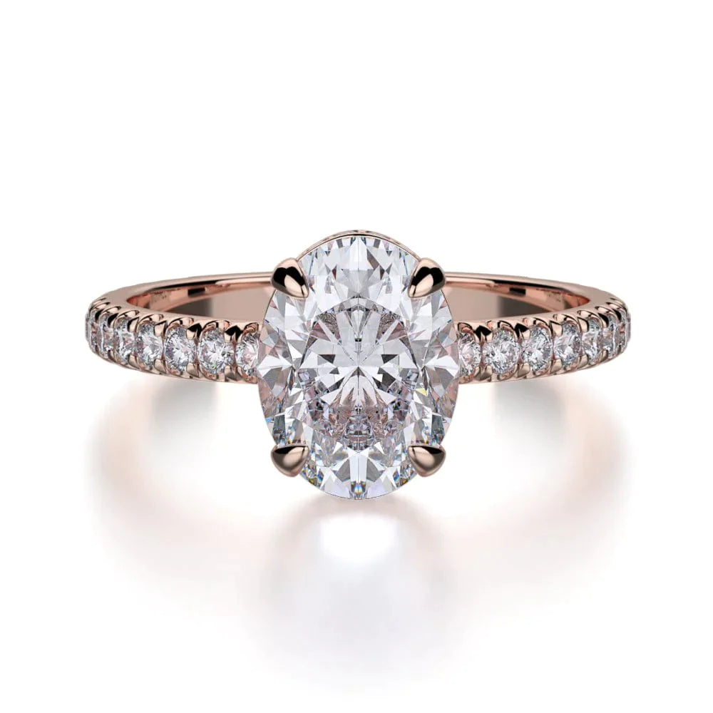MICHAEL M Engagement Rings 18K Yellow Gold Crown R715-2 R715-2YG
