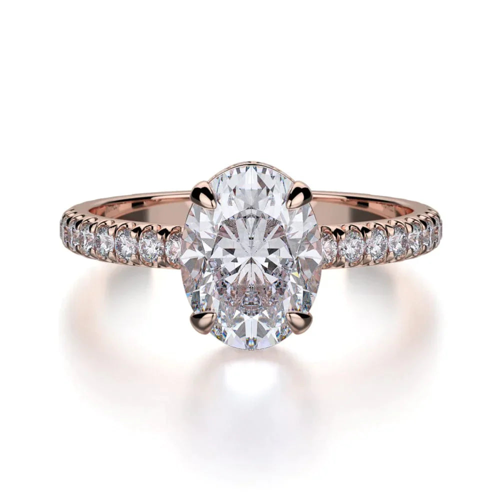 MICHAEL M Engagement Rings 18K Yellow Gold Crown R715-2 R715-2YG