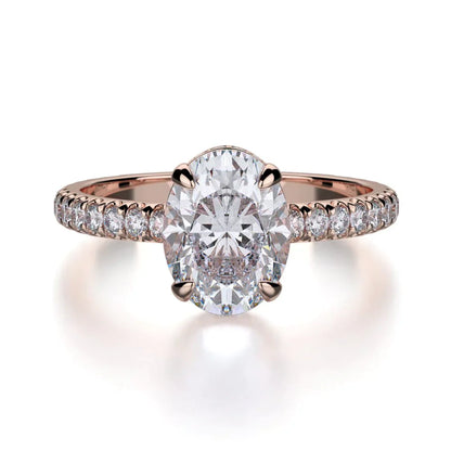MICHAEL M Engagement Rings 18K Yellow Gold Crown R715-2 R715-2YG