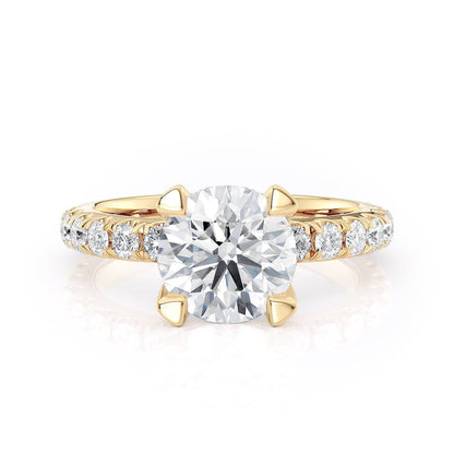 MICHAEL M Engagement Rings 18K Yellow Gold Crown R716-2 R716-2YG