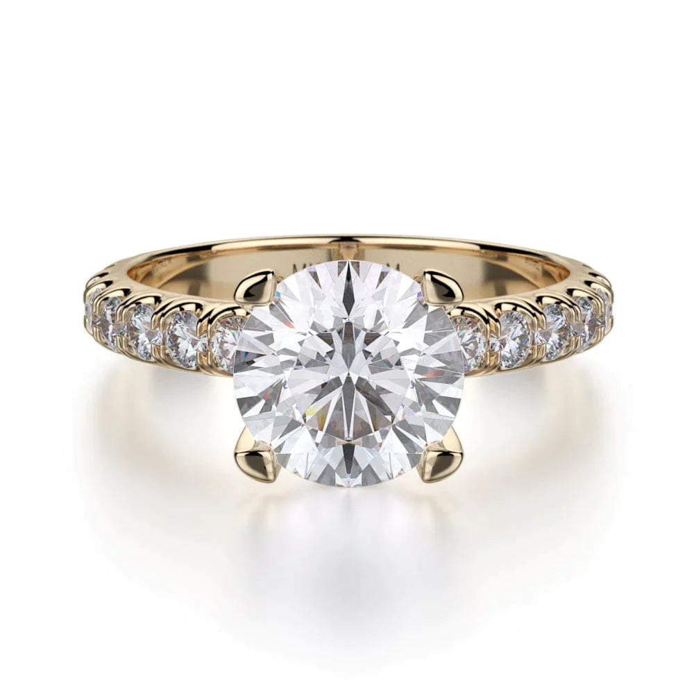 MICHAEL M Engagement Rings 18K Yellow Gold Crown R716-2 R716-2YG