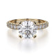 MICHAEL M Engagement Rings 18K Yellow Gold Crown R716-2 R716-2YG