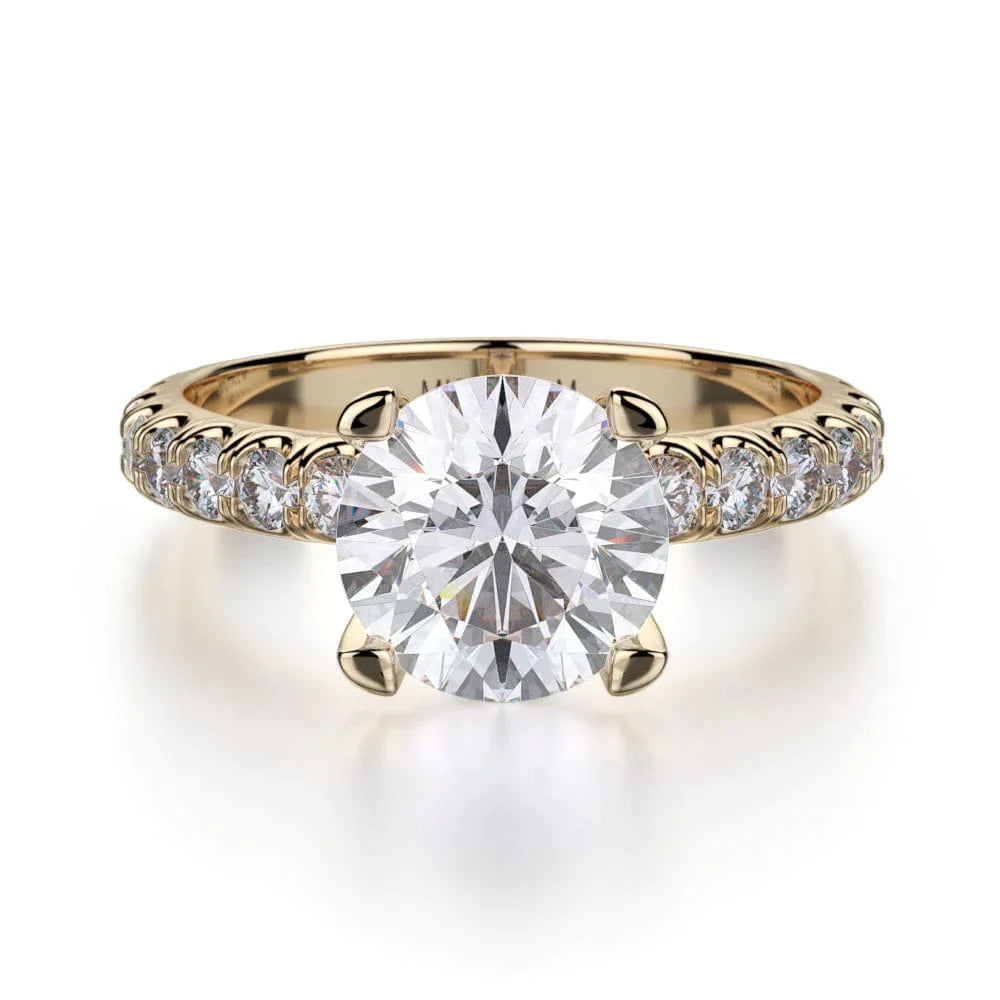 MICHAEL M Engagement Rings 18K Yellow Gold Crown R716-2 R716-2YG