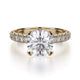 MICHAEL M Engagement Rings 18K Yellow Gold Crown R716-2 R716-2YG