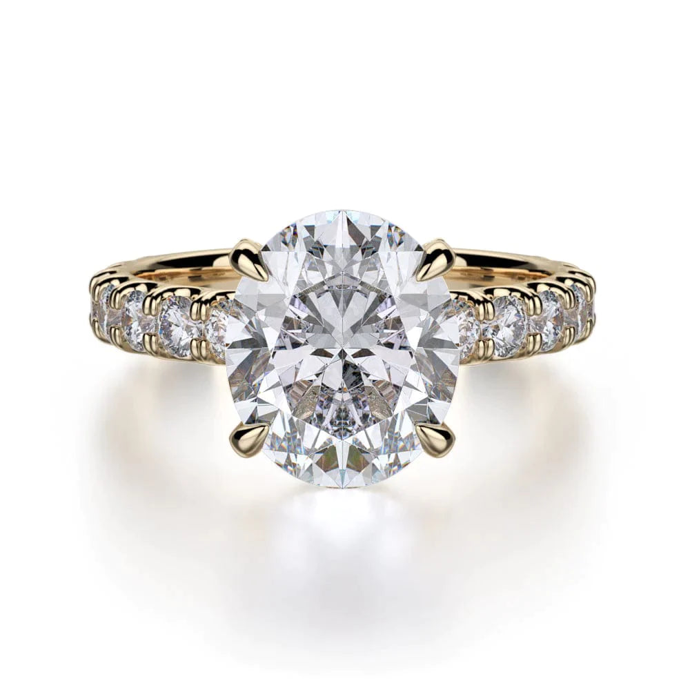 MICHAEL M Engagement Rings 18K Yellow Gold Crown R731-3 R731-3YG