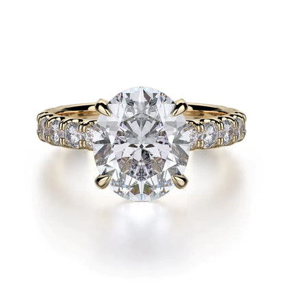 MICHAEL M Engagement Rings 18K Yellow Gold Crown R731-3 R731-3YG
