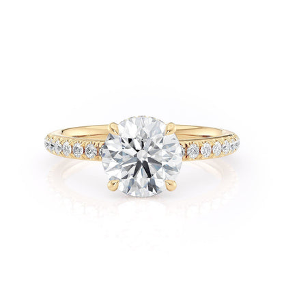 MICHAEL M Engagement Rings 18K Yellow Gold Crown R742-1.5