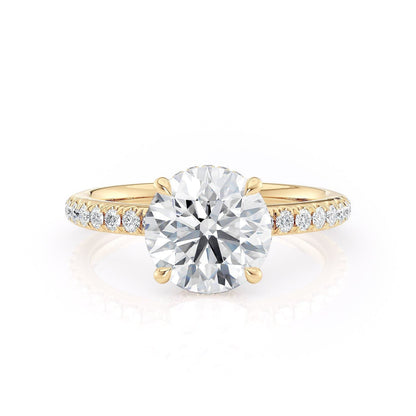 MICHAEL M Engagement Rings 18K Yellow Gold Crown R742-2 R742-2YG