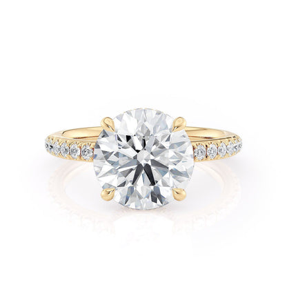 MICHAEL M Engagement Rings 18K Yellow Gold Crown R742-3 R742-3YG