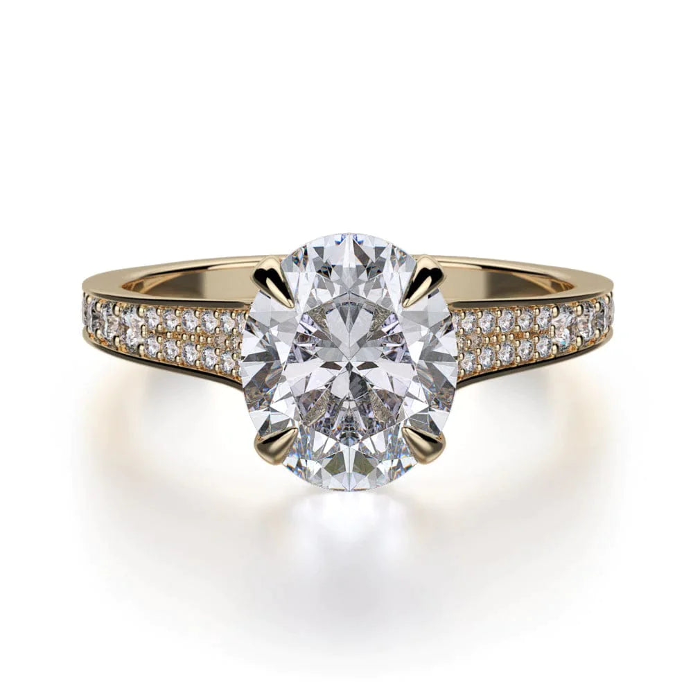 MICHAEL M Engagement Rings 18K Yellow Gold Crown R743-3 R743-3YG