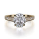 MICHAEL M Engagement Rings 18K Yellow Gold Crown R743-3 R743-3YG