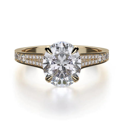 MICHAEL M Engagement Rings 18K Yellow Gold Crown R743-3 R743-3YG