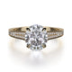 MICHAEL M Engagement Rings 18K Yellow Gold Crown R743-3 R743-3YG