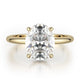 MICHAEL M Engagement Rings 18K Yellow Gold CROWN R750-3 Oval-Cut Diamond Solitaire R750-3YG