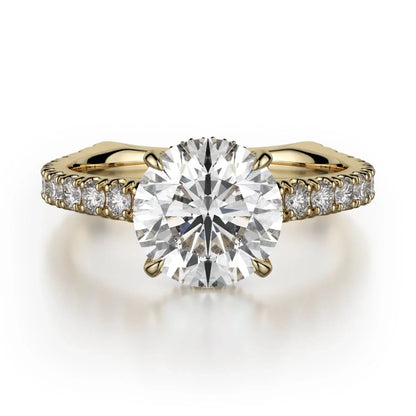 MICHAEL M Engagement Rings 18K Yellow Gold Crown R751-2 R751-2YG