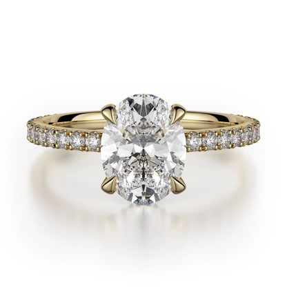 MICHAEL M Engagement Rings 18K Yellow Gold Crown R753-2