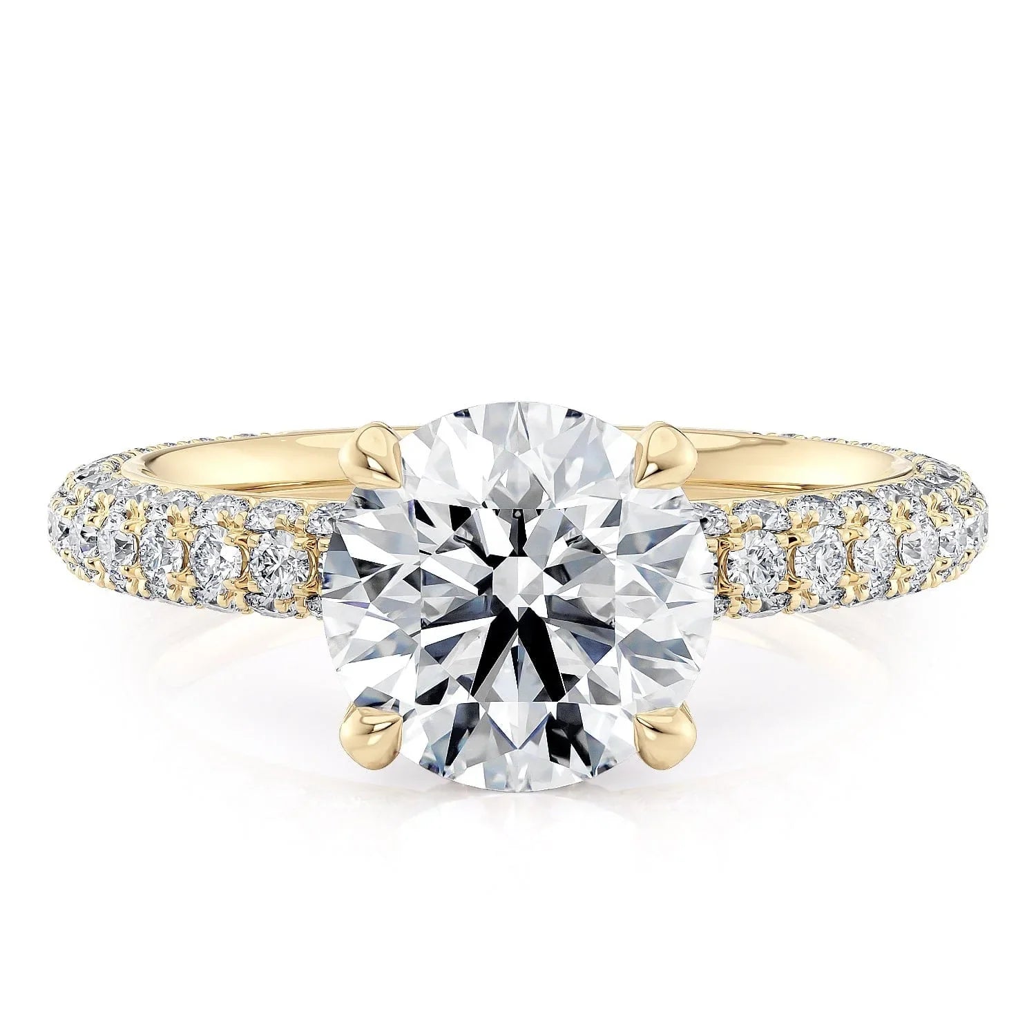 MICHAEL M Engagement Rings 18K Yellow Gold Crown R787-2
