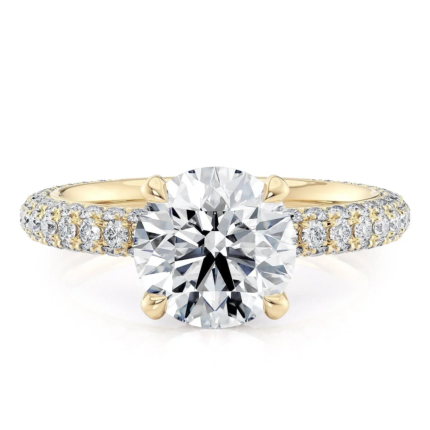 MICHAEL M Engagement Rings 18K Yellow Gold Crown R787-2
