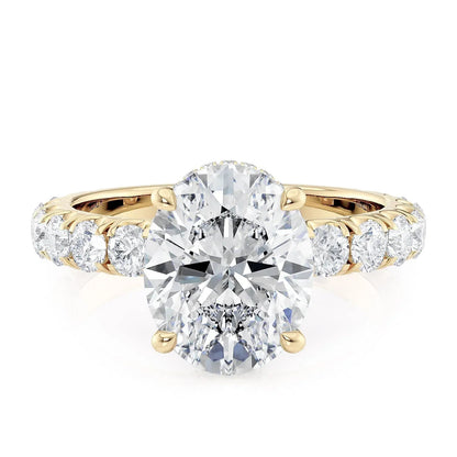 MICHAEL M Engagement Rings 18K Yellow Gold Crown R793-3-OV