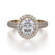 MICHAEL M Engagement Rings 18K Yellow Gold Defined R730-2 R730-2YG