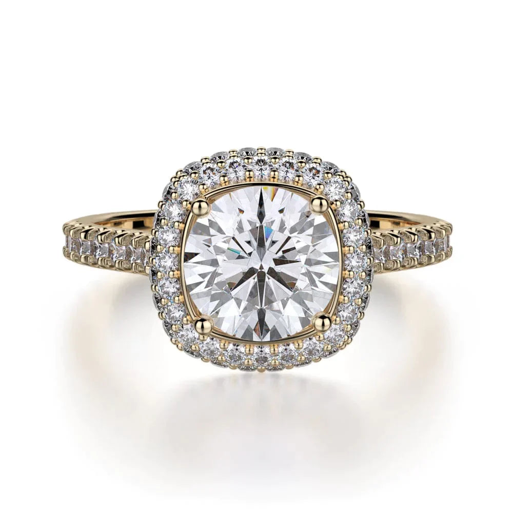 MICHAEL M Engagement Rings 18K Yellow Gold Defined R737-2 R737-2YG