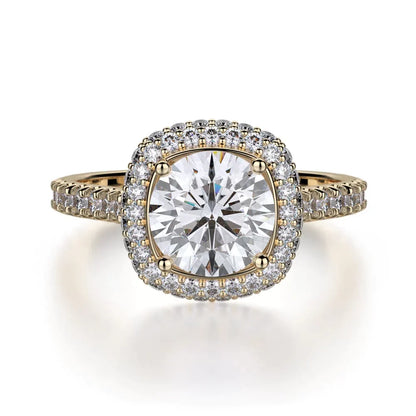 MICHAEL M Engagement Rings 18K Yellow Gold Defined R737-2 R737-2YG