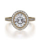 MICHAEL M Engagement Rings 18K Yellow Gold Defined R737-2OV R737-2OVYG