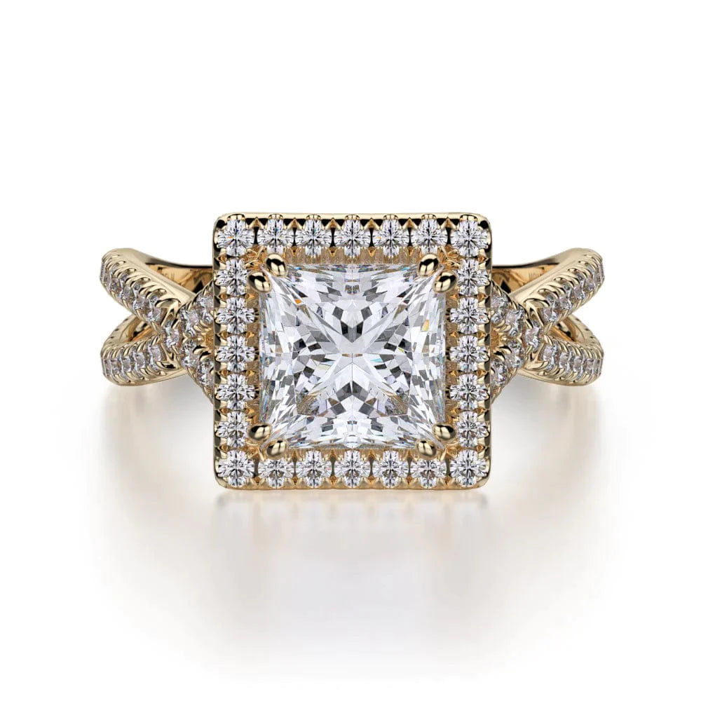 MICHAEL M Engagement Rings 18K Yellow Gold Defined R738-2 R738-2YG