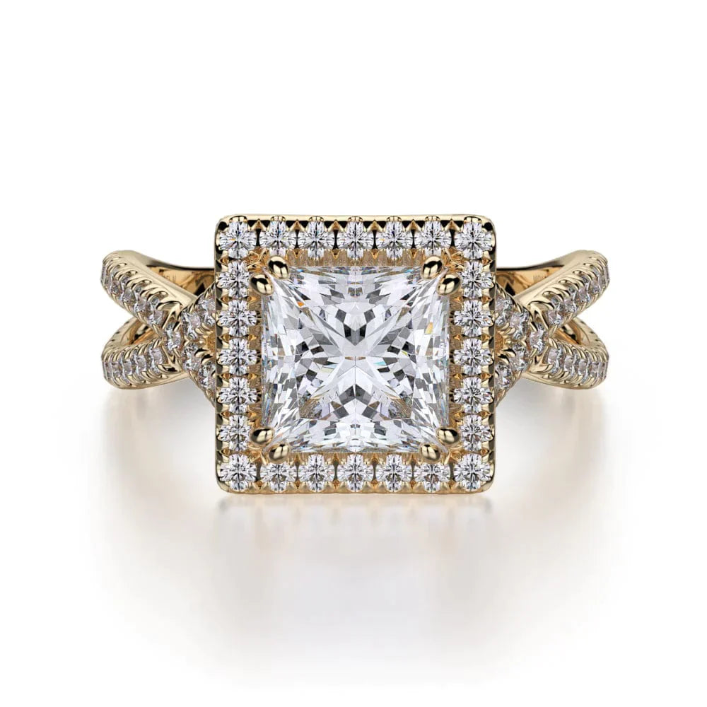 MICHAEL M Engagement Rings 18K Yellow Gold Defined R738-2 R738-2YG
