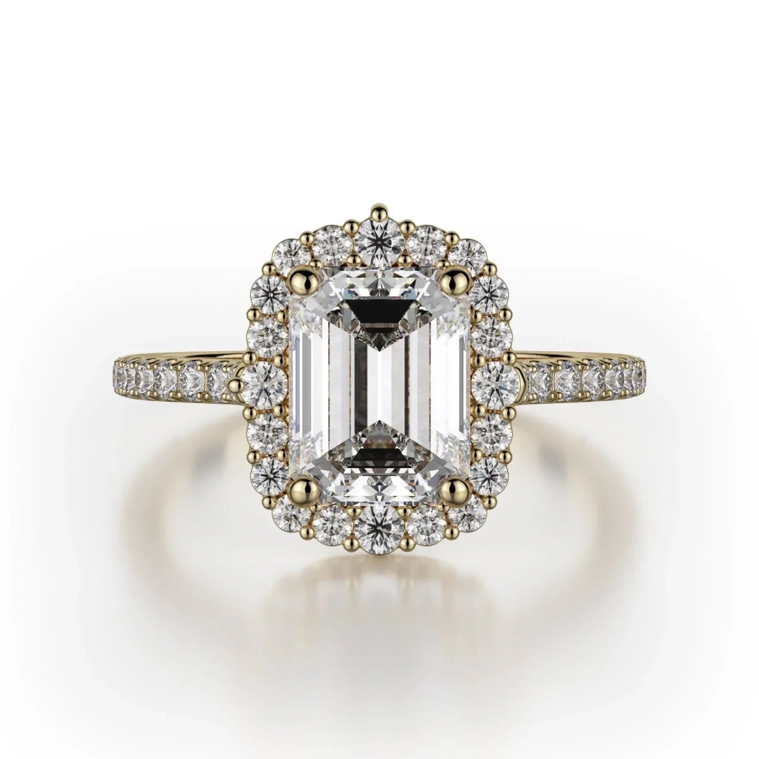 MICHAEL M Engagement Rings 18K Yellow Gold Defined R739-2EM R739-2EM-YG