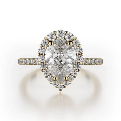 MICHAEL M Engagement Rings 18K Yellow Gold Defined R739-2PR R739-2PR-YG