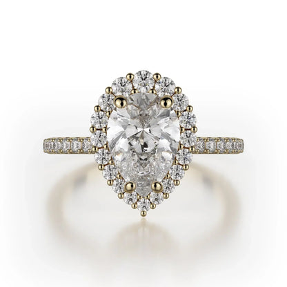 MICHAEL M Engagement Rings 18K Yellow Gold Defined R739-2PR R739-2PR-YG